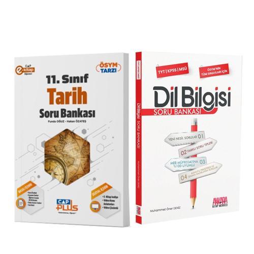 Çap Yayınları 11. Sınıf Anadolu Lisesi Tarih ve AKM Dil Bilgisi Soru Bankası Seti 2 Kitap