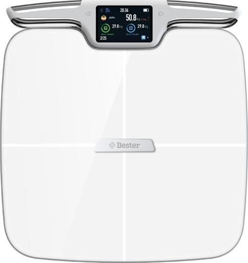 BS9250 8 Elektrotlu Akıllı Tartı – ITO Kaplamalı Segmental Analiz, 3.5” TFT Ekran, WiFi + Bluetooth, 56 Ölçüm, 800 mAh Batarya
