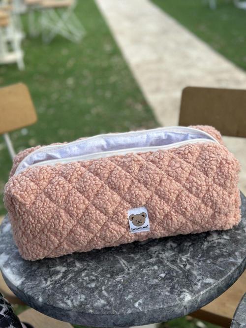 Pudra Teddy Saç Şekillendiricileri İçin Seyahat Çantası - Xl Boy