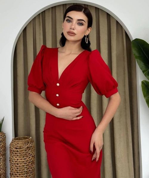 Linda Midi Elbise