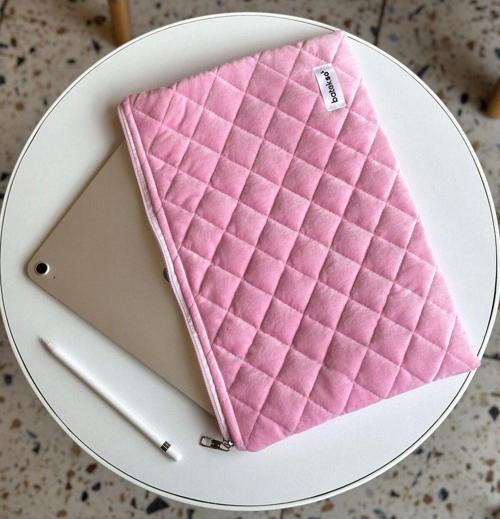 Pembe Dokulu Laptop - Tablet Çantası 13-14 Inç