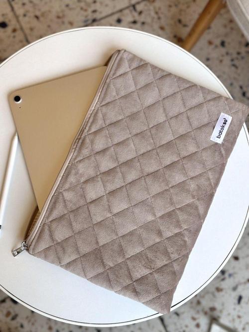 Kahve Dokulu Laptop - Tablet Çantası 13-14 Inç