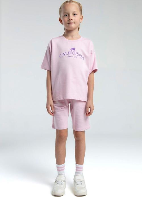 Kız Çocuk Pembe Bermuda Takım