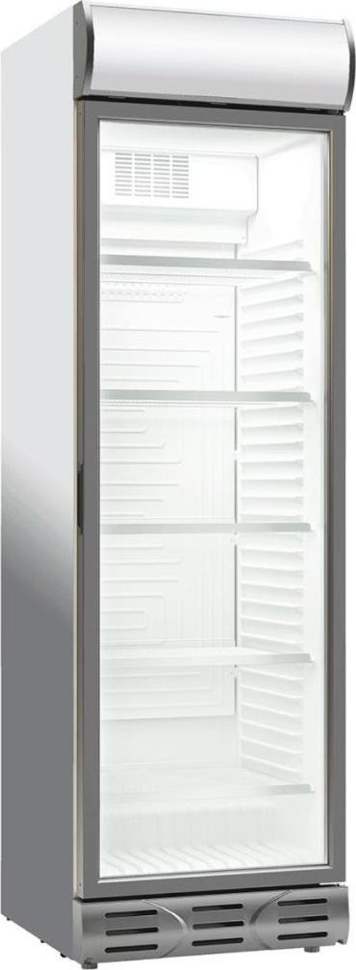 D 372 SCM4C DİKEY CAMLI KOLA DOLABI 382LT