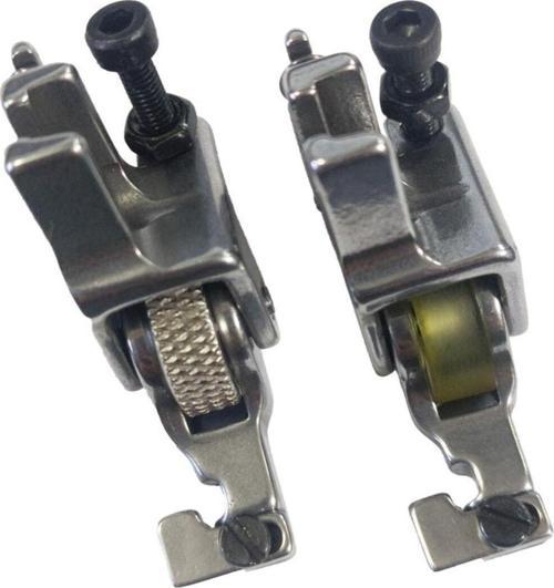 Sanayi Tipi Dikiş Makinesi Uyumlu Rulmanlı Tekerlekli Gizli Fermuar Ayağı 2 Li Set