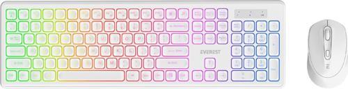 KM-319BT Q Türkçe RGB Kablosuz Oyuncu Klavye Mouse Seti