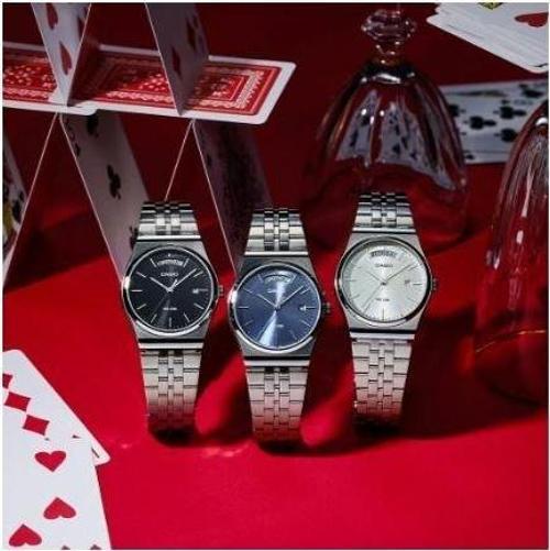 MTP-B146D-7AVDF Quartz Çelik Gri 35 mm Erkek Kol Saati