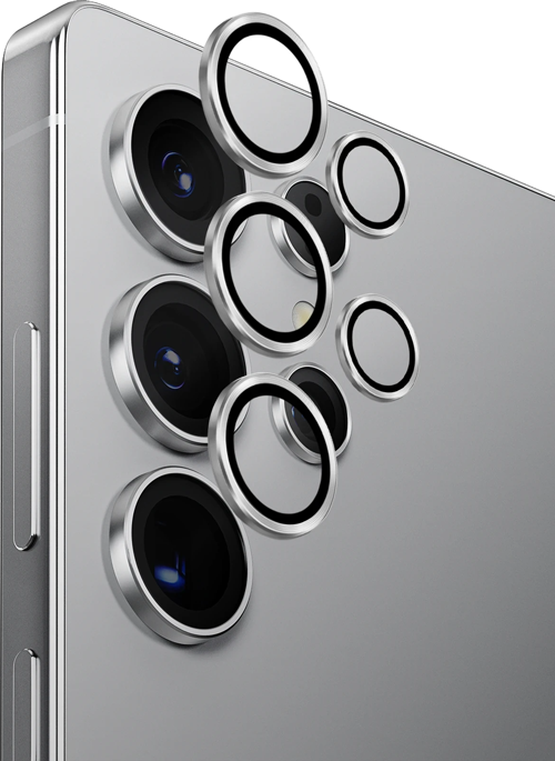 Samsung Galaxy S25 Ultra Kamera Lens Koruyucu Alüminyum Çerçeve AluGuard Serisi Oleofobik Yüzey