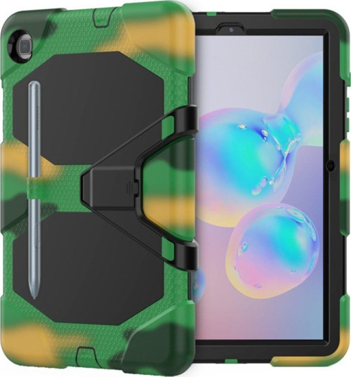 Samsung Galaxy T500 Tab A7 10.4 Inctablet Kılıfı Kalemlikli Defender Tank Zırh Silikon Yüksek Koruma