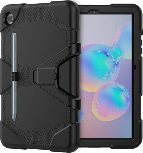 Samsung Galaxy T500 Tab A7 10.4 Inctablet Kılıfı Kalemlikli Defender Tank Zırh Silikon Yüksek Koruma