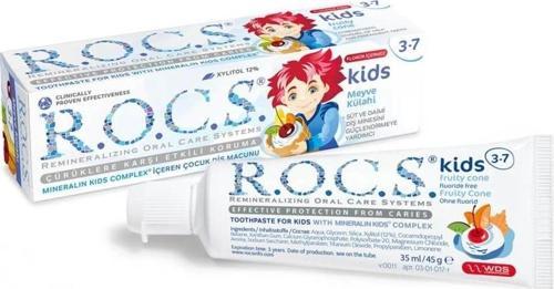 Nessiworld R.O.C.S.Kids Diş Macunu 3-7 Yaş 35 ml Meyve Külahı