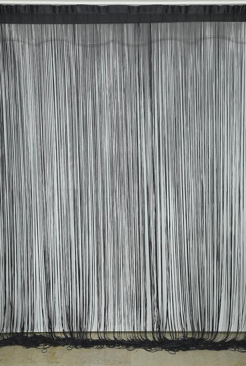 İP PERDE KOYU ANTRASİT RENK 300 x 280 CM