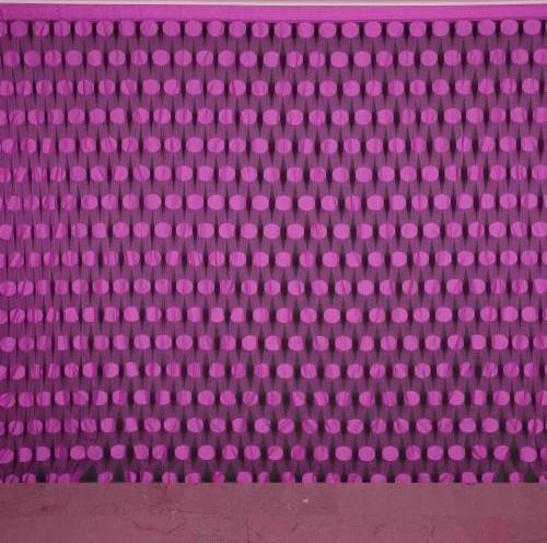 BÜYÜK PUANLI MODEL FUŞYA RENK İP PERDE HAZIR İP PERDE 300*280
