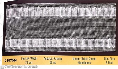S PİLE EKSTRAFOR Kod : C1075M (50Mt) 7,5 CM