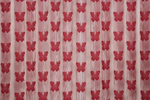 KELEBEK  MODEL BORDO RENK İP PERDE HAZIR DÜĞMELERİ DİKİLMİŞ İP PERDE 300*280 cm