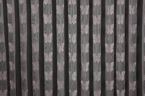 KELEBEK  MODEL GRİ RENK İP PERDE HAZIR DÜĞMELERİ DİKİLMİŞ İP PERDE 300*270 cm
