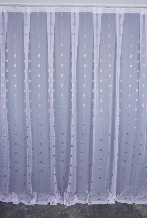TERGAL KARELİ LİLA RENK TEK KANAT Hazır dikilmiş Pileli Fon Perde 300*260 cm