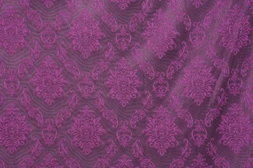 DAMAKS MOR RENK TEK KANAT Hazır dikilmiş Pileli Fon Perde 75*260 cm