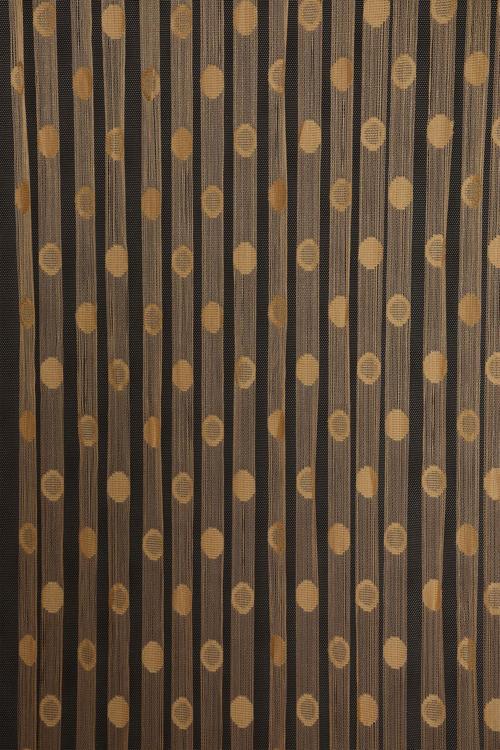 KÜÇÜK PUANLI MODEL GOLD RENK HAZIR İP PERDE 300*280 cm