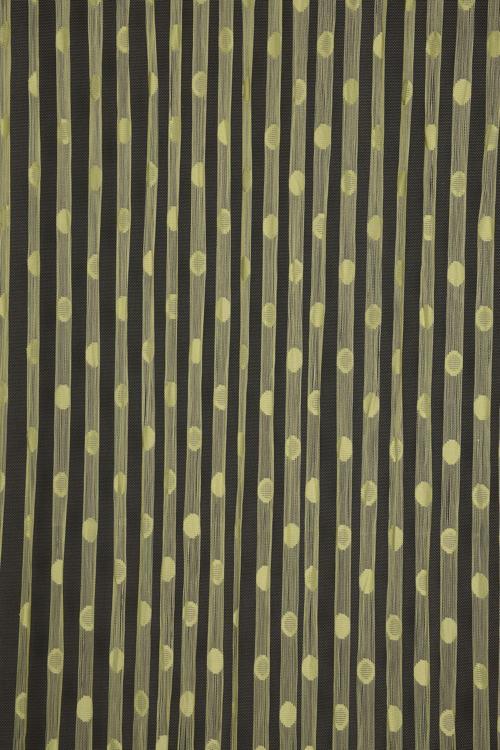 KÜÇÜK PUANLI MODEL YEŞİL RENK HAZIR İP PERDE 300*270 cm