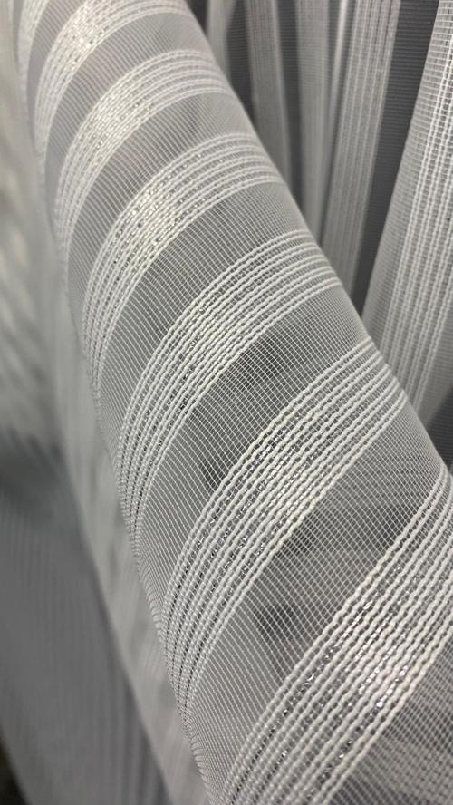 MAKARNA 250 MODEL SİMLİ KIRIK BEYAZ RENK HAZIR DİKİLMİŞ PİLELİ TÜL PERDE 300*260 
