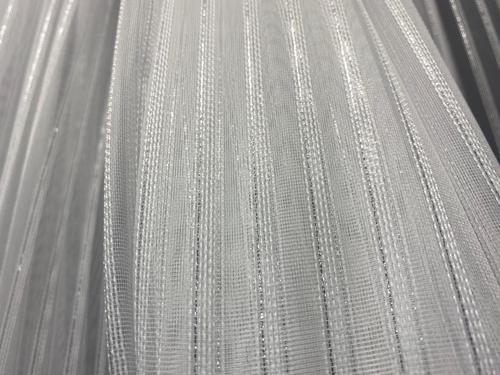 MAKARNA 350 MODEL SİMLİ KIRIK BEYAZ RENK HAZIR DİKİLMİŞ PİLELİ TÜL PERDE 300*260 