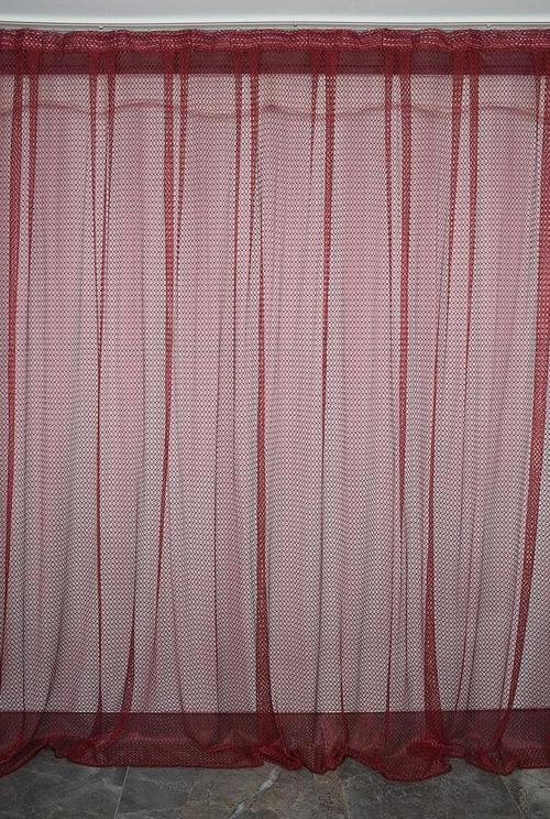 ORKİDE BORDO RENK TEK KANAT Hazır dikilmiş Pileli Fon Perde 300*260 cm