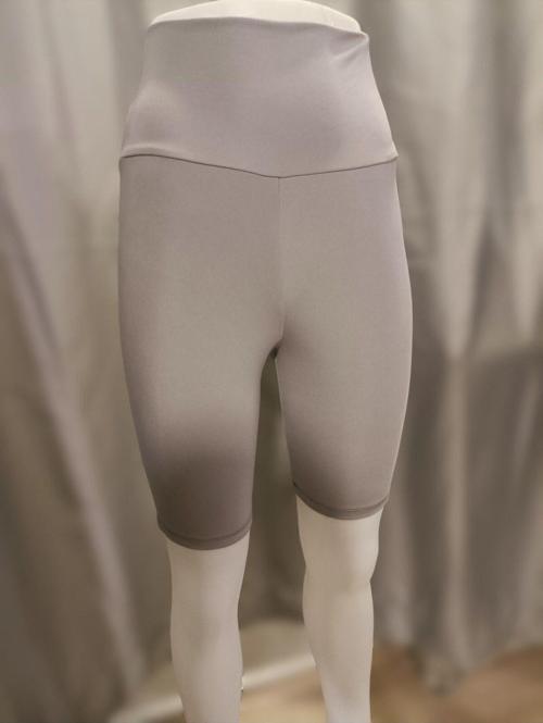 İnce Şort Tayt Toparlayıcı Yüksel Bel Light Gri Renk