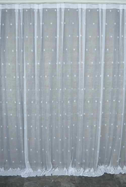 PRİZMA MODEL BEYAZ RENK TEK KANAT Hazır Dikilmiş Pileli Fon Perde 300*260 Cm