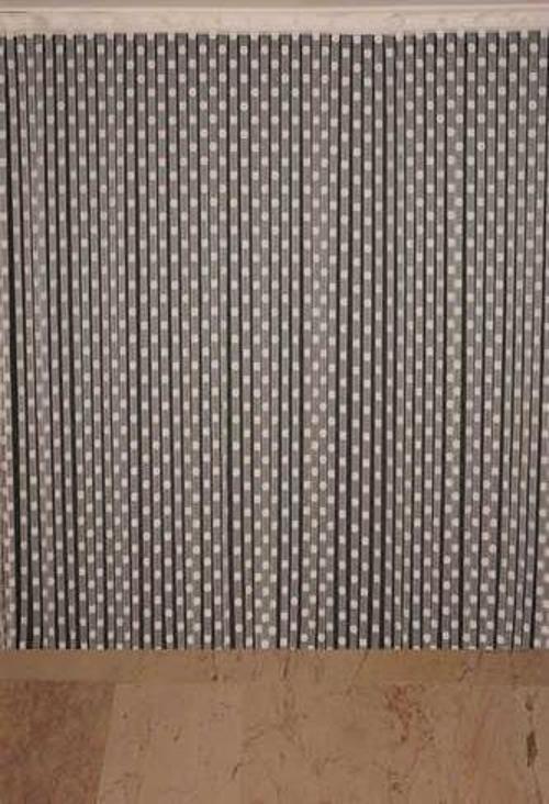 PUANLI MODEL KREM RENK HAZIR İP PERDE 300*280 cm
