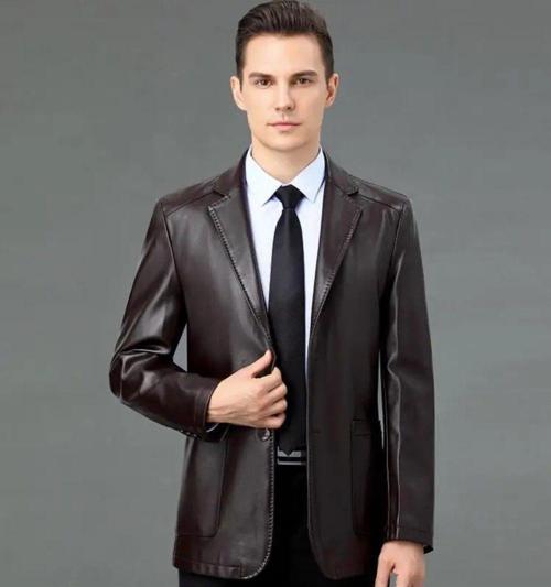 Hakiki Deri İnce Kesit Blazer Klasik Ceket