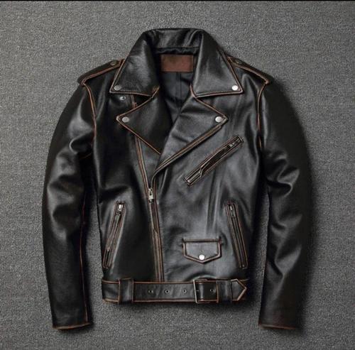 Eskitme Biker Mont Hakiki Deri