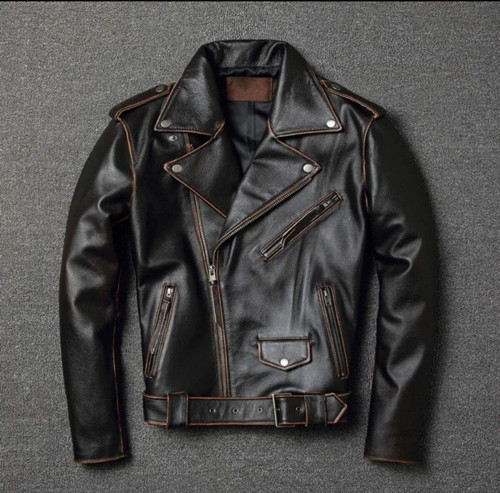 Eskitme Biker Mont Hakiki Deri