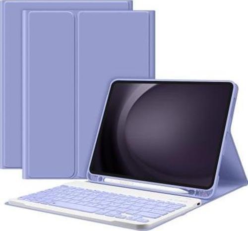 Apple ipad Air 11 M3 2025 Kılıf Yatay Standlı Kalem Bölmeli Bluetooth Özellikli Türkçe Q Klavyeli Kılıf