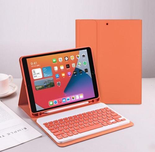 Samsung Galaxy Tab S6 Lite Kılıf Yatay Standlı Kalem Bölmeli Bluetooth Özellikli Türkçe Q Klavyeli Kılıf (SM-P610-P620)