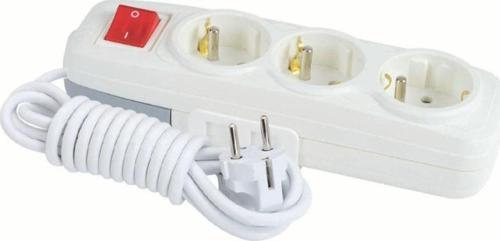 F270D 3'lü Anahtarlı Grup Priz 7 Metre – Çocuk Korumalı Uzatma Priz