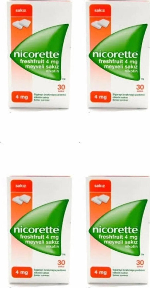 NİKORETTE MEYVELİ 4MG 4LÜ PAKET