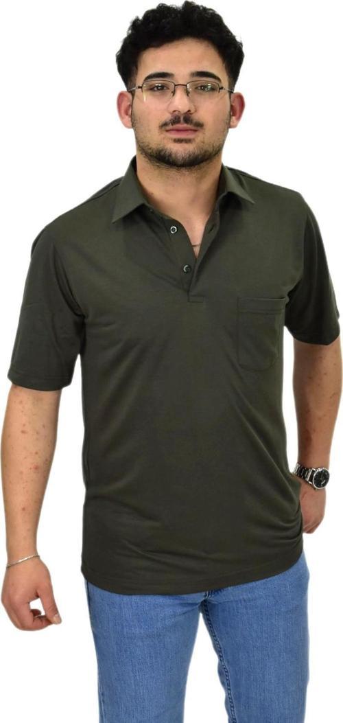 Erkek Büyük Beden Gömlek Yaka Tişört T6065 BGL-ST04540