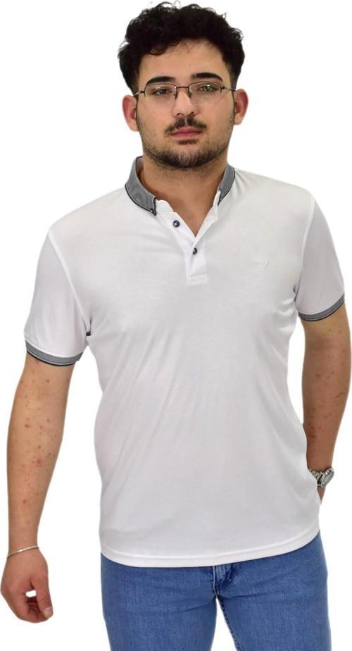 Erkek Büyük Beden Polo Yaka Merserize Tişört T3000 BGL-ST04534