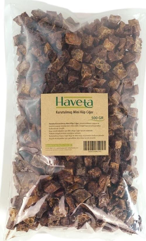 Kurutulmuş Dana Mini Küp Ciğer 500Gr