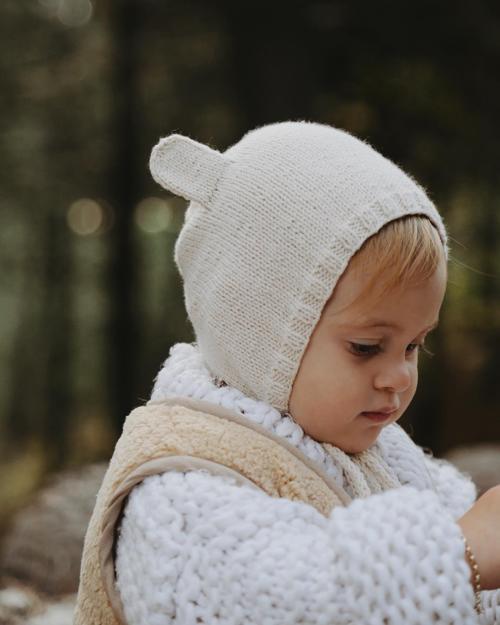 Kulaklı Bebek Beresi Model 3