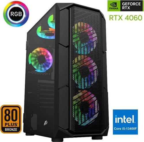 Xsr673 i5 13400F 16GB Ram 512GB M.2 NVMe SSD 8GB RTX4060  Ekran Kartı Oyun Bilgisayarı