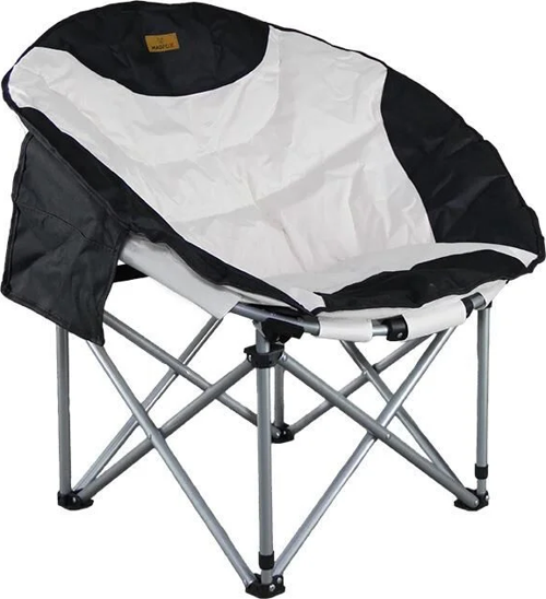 Moonchair Deluxe Katlanır Kamp Sandalyesi Siyah/Gri