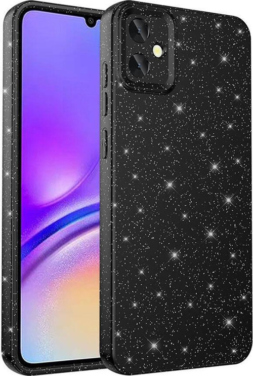 Galaxy A05 Kılıf Kamera Korumalı Simli Parıltılı Lüks Silikon