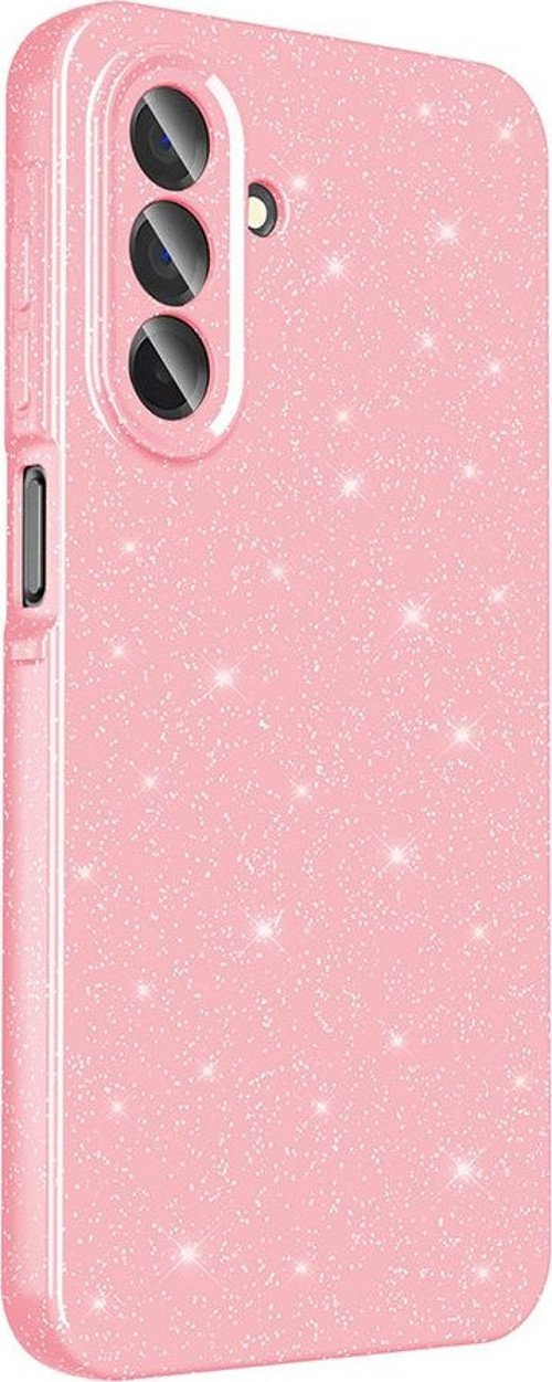 Galaxy A26 Kılıf Kamera Korumalı Simli Parıltılı Lüks Silikon