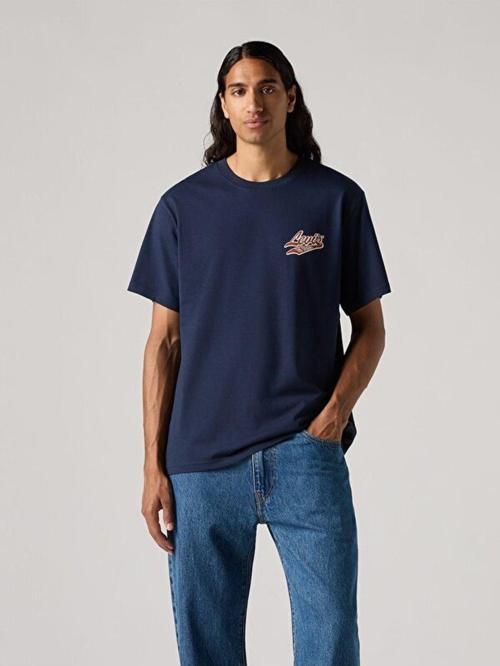 Erkek Relaxed Fit Tee Archival Script T-Shirt - A2082-0257