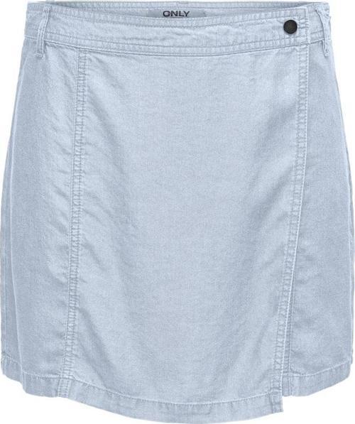 Kadın Mid Waist Mavi Şort Etek  - 15337934