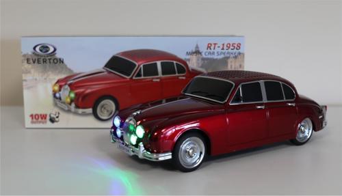 Rt-1958 Kırmızı Arabalı Bluetooth Fm-Usb-Tf-Aux Şarjlı Nostaljik Radyo