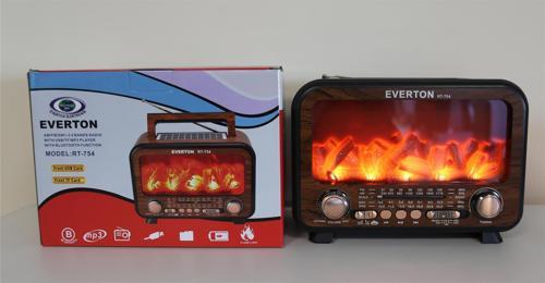 Rt-754 Bluetooth Fm-Usb-Tf-Aux Şarjlı Nostaljik Radyo