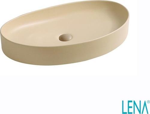 TEZGAHÜSTÜ LAVABO (MAT KREM) EY-4714MK